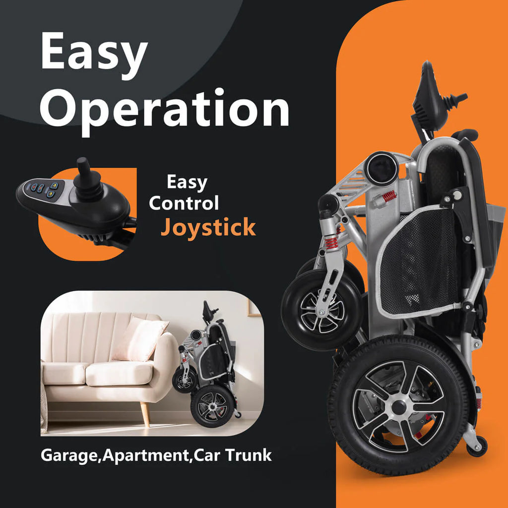 Portable Travel Foldable Power Wheelchair - TSA Approved